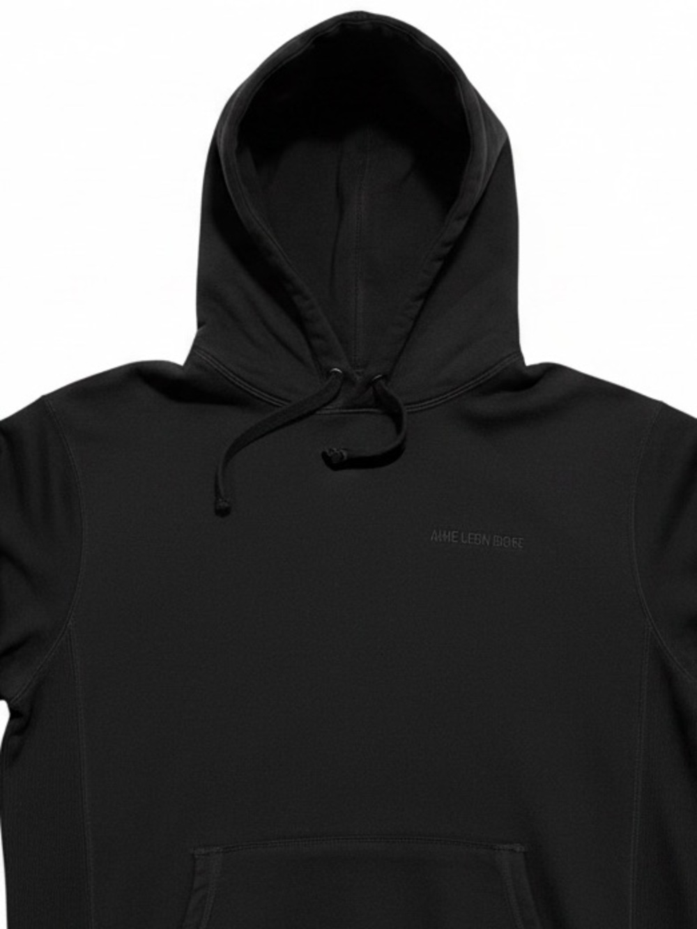 Aime Leon Dore Sz Large Black Embroidered Logo Heavy Pullover Hoodie